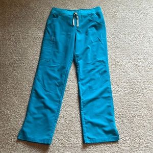 Teal fig scrub pants